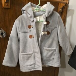H&M Gray Kids Puffer Jacket with Hood